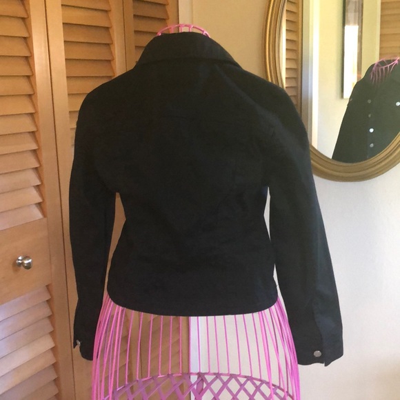 Black denim jacket - Picture 4 of 5